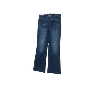 Gloria Vanderbilt Amanda Pull On Women's size 10P Dark Blue Denim Jeans